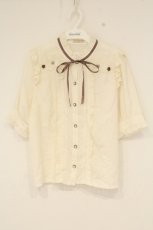 画像1: axes femme POETIQUE / プチローズブラウス M キナリ O-26-09-04-025-AX-BL-OW-OS (1)