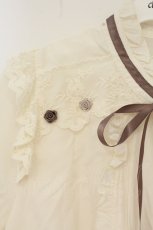 画像2: axes femme POETIQUE / プチローズブラウス M キナリ O-26-09-04-025-AX-BL-OW-OS (2)