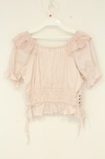 画像3: axes femme POETIQUE / コットンレース襟半袖トップス M ピンク O-26-09-04-026-AX-TO-OW-OS (3)