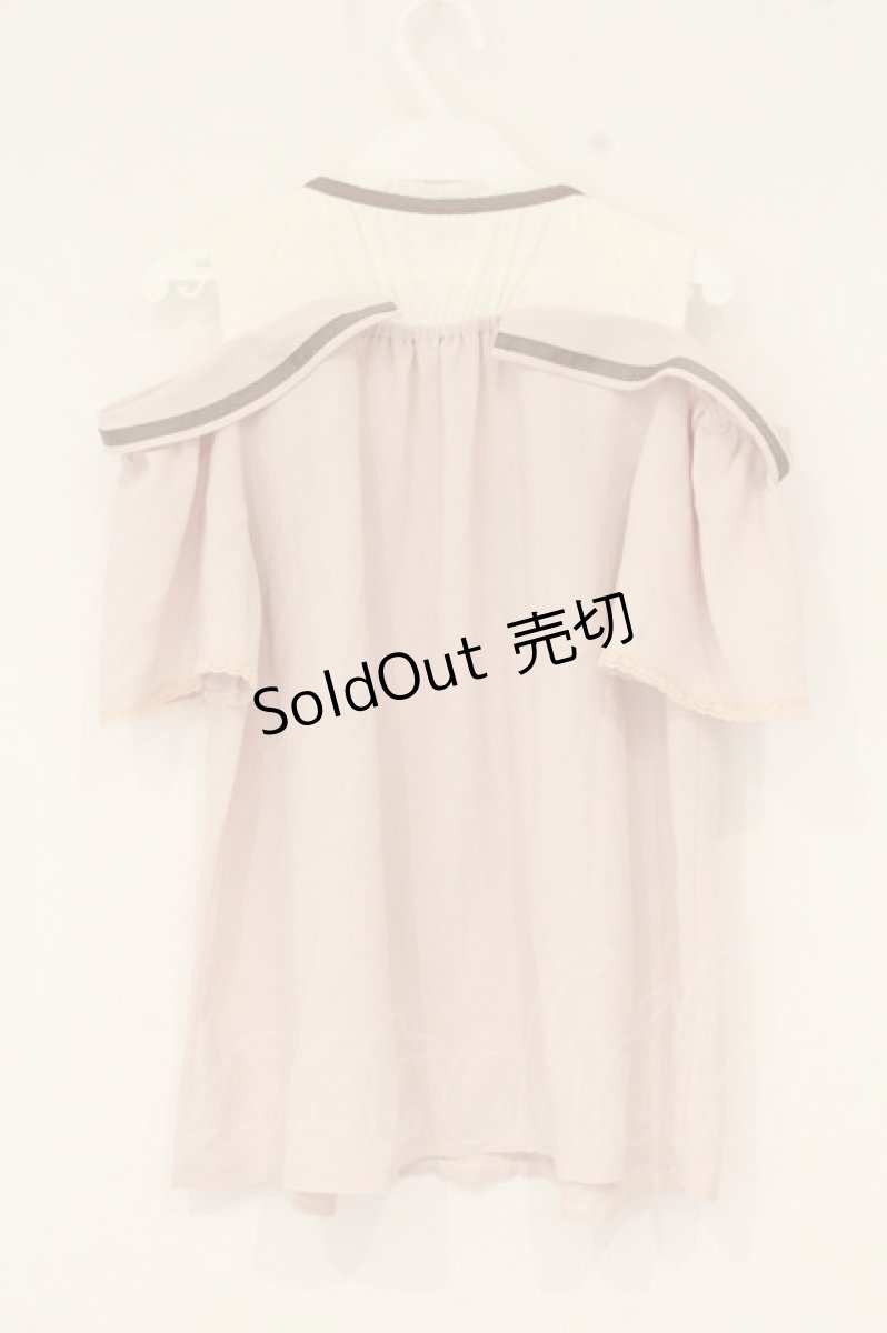 画像3: axes femme POETIQUE / 襟デザインオフショルトップス M ピンク O-26-09-04-027-AX-TO-OW-OS (3)