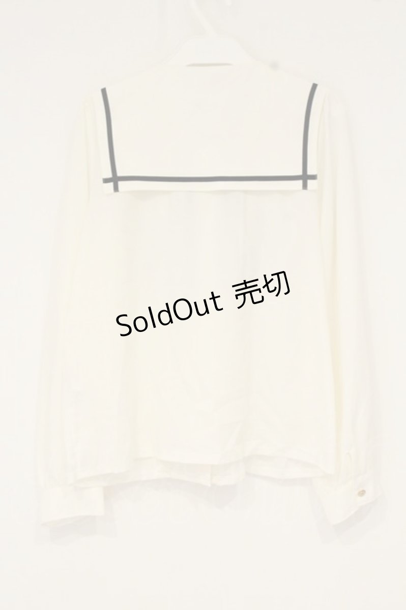 画像3: axes femme kawaii / セーラー襟ブラウス M キナリ O-26-09-04-029-AX-BL-OW-OS (3)