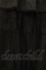 画像2: axes femme POETIQUE / ペプラムレースチュールスカート M クロ O-26-09-04-030-AX-SK-OW-OS (2)