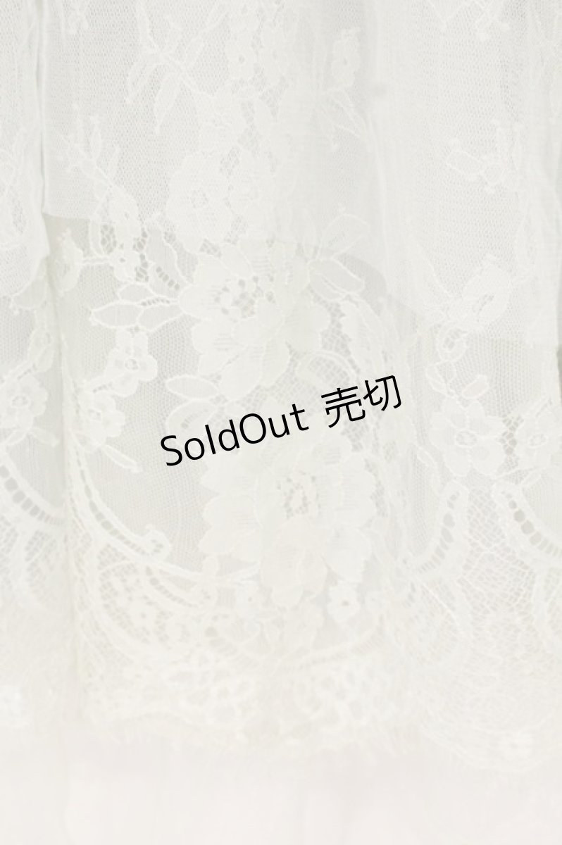 画像2: axes femme POETIQUE / レース×チュールアシメスカート M グリーン O-26-09-04-031-AX-SK-OW-OS (2)