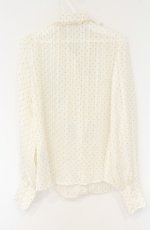 画像3: axes femme / ドットフロッキーブラウス M 生成り O-26-09-05-032-AX-BL-IG-OS (3)