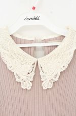 画像2: axes femme POETIQUE / レースカラープルオーバー M ピンク O-26-09-05-044-AX-TO-IG-OS (2)