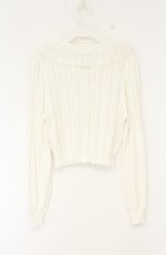 画像3: Amavel / ロマティックレースすかし編みカーディガン  シロ O-26-09-05-048-CA-TO-IG-OS (3)