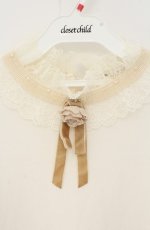 画像2: axes femme / 立体バラモチーフプルオーバー M アイボリー O-26-09-05-056-AX-TO-IG-OS (2)