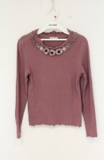 画像1: axes femme / 立体バラモチーフプルオーバー M ピンク O-26-09-05-066-AX-TO-IG-OS (1)