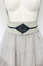 画像2: axes femme POETIQUE / サス付きシフォン重ねスカート M グレー系 O-26-09-05-068-AX-SK-IG-OS (2)