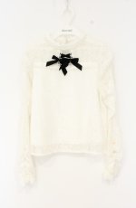 画像1: couture BY ROJITA / デコルテレースアップトップス  シロ O-26-09-05-008-LO-TO-IG-OS (1)