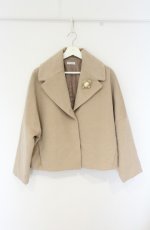 画像1: axes femme / ビッグ襟ショートコート M キャメル O-26-09-05-089-AX-CO-IG-OS (1)