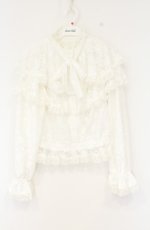 画像1: Swankiss / candle lace B/L  シロ O-26-09-05-009-LO-BL-IG-OS (1)