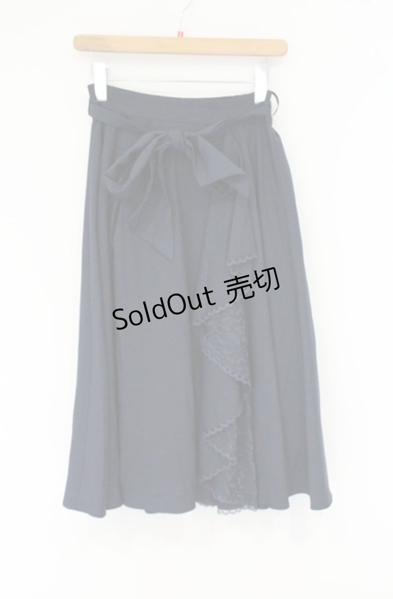 画像1: axes femme / ラッフルレーススカート M ネイビー O-26-09-05-100-AX-TO-IG-OS (1)