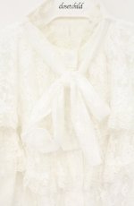 画像2: Swankiss / candle lace B/L  シロ O-26-09-05-009-LO-BL-IG-OS (2)