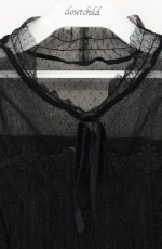画像2: axes femme POETIQUE / チュール重ねトップス M クロ O-26-09-05-102-AX-TO-IG-OS (2)