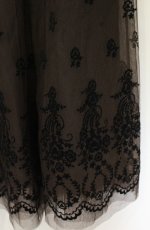 画像2: axes femme / フロッキープリントスカート M ブラウン O-26-09-05-105-AX-SK-IG-OS (2)