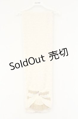 Preview of ビッグリボンファーマフラー 170*25cm アイボリー