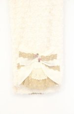 画像2: axes femme / ビッグリボンファーマフラー 170*25cm アイボリー O-26-09-05-002-AX-ZA-IG-OS (2)