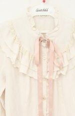 画像2: axes femme / フリル袖ブラウス M アイボリー O-26-09-05-016-AX-BL-IG-OS (2)