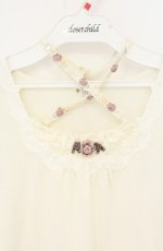 画像2: axes femme / ストラップ付きインナープルオーバー M アイボリー O-26-09-05-018-AX-TO-IG-OS (2)