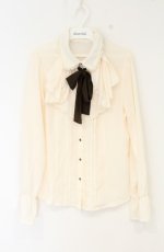 画像1: axes femme / ラッフルフリルブラウス M アイボリー O-26-09-05-021-AX-BL-IG-OS (1)