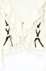 画像2: axes femme / レースアップボレロ M 生成り O-26-09-05-023-AX-TO-IG-OS (2)