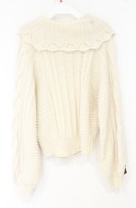 画像3: axes femme / 袖レースアップニットPO M アイボリー O-26-09-05-024-AX-TO-IG-OS (3)