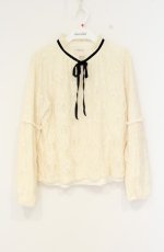 画像1: axes femme / 総レーストップス M アイボリー O-26-09-05-025-AX-TO-IG-OS (1)