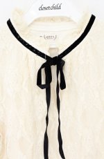 画像2: axes femme / 総レーストップス M アイボリー O-26-09-05-025-AX-TO-IG-OS (2)