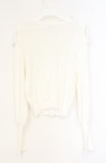 画像3: Amavel / ネックレスチェーン付きニット  シロ O-26-09-05-003-CA-TO-IG-OS (3)
