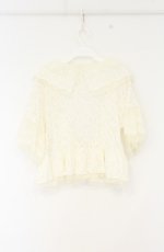 画像3: axes femme / レース半袖ボレロ M アイボリー O-26-09-05-029-AX-TO-IG-OS (3)