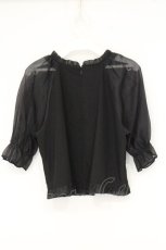 画像3: Jamie エーエヌケー / 袖切り替えプルブラウス M クロ O-26-09-07-033-LO-BL-OW-OS (3)