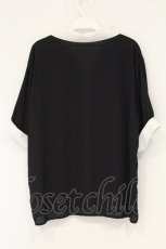 画像3: Jamie エーエヌケー / ロゴプリントボウリングシャツ M クロ×シロ O-26-09-07-036-LO-BL-OW-OS (3)