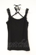 画像3: axes femme / バラクロスストラップキャミ  クロ O-26-09-07-004-AX-TO-IG-OS (3)