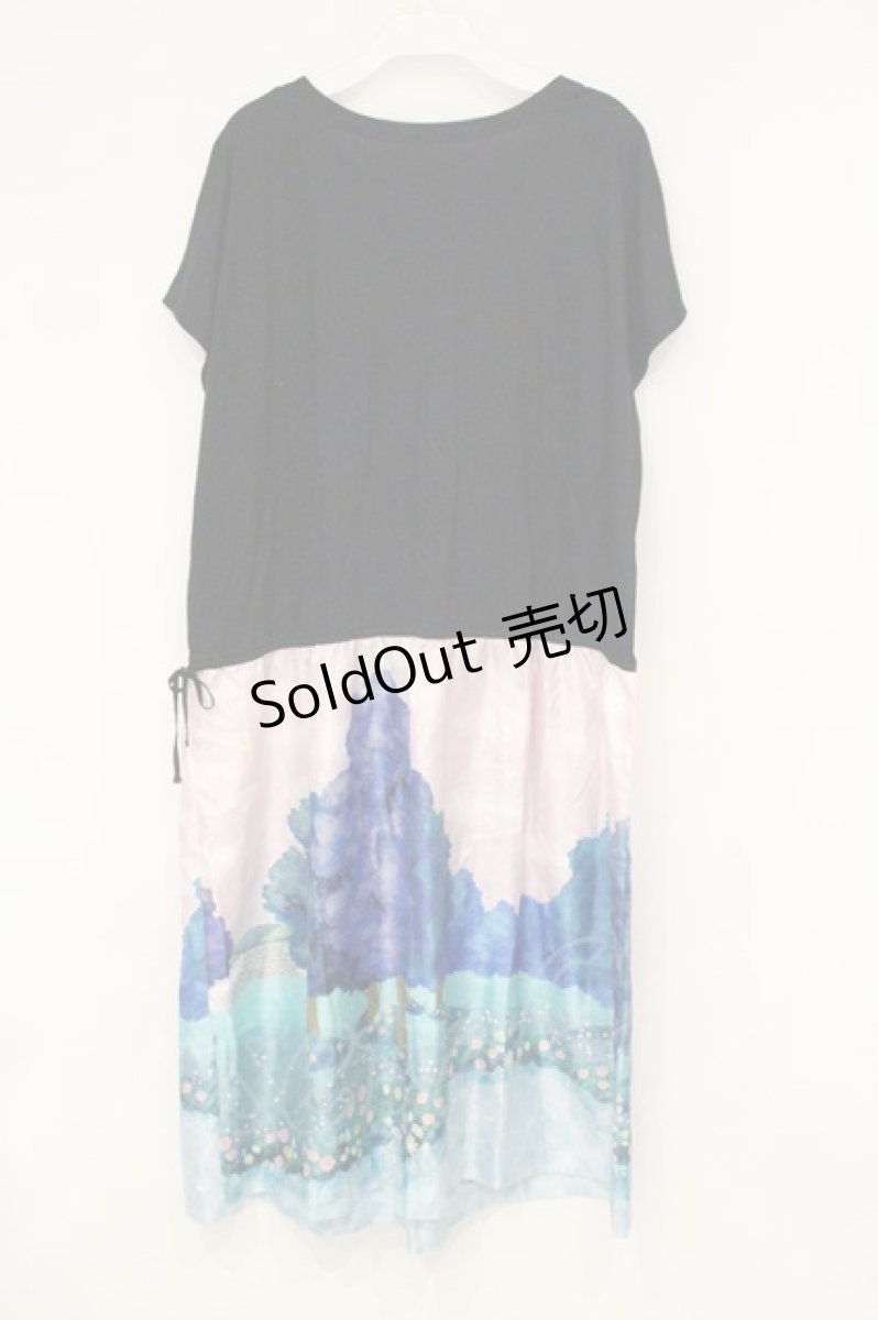 画像3: franche lippee black / アリス柄ワンピース FL5 クロ×マルチ O-26-09-07-053-LO-OP-OW-OS (3)