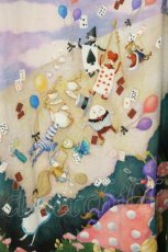画像2: franche lippee black / アリス柄パイルワンピース FL5 パープル系 O-26-09-07-055-LO-OP-OW-OS (2)