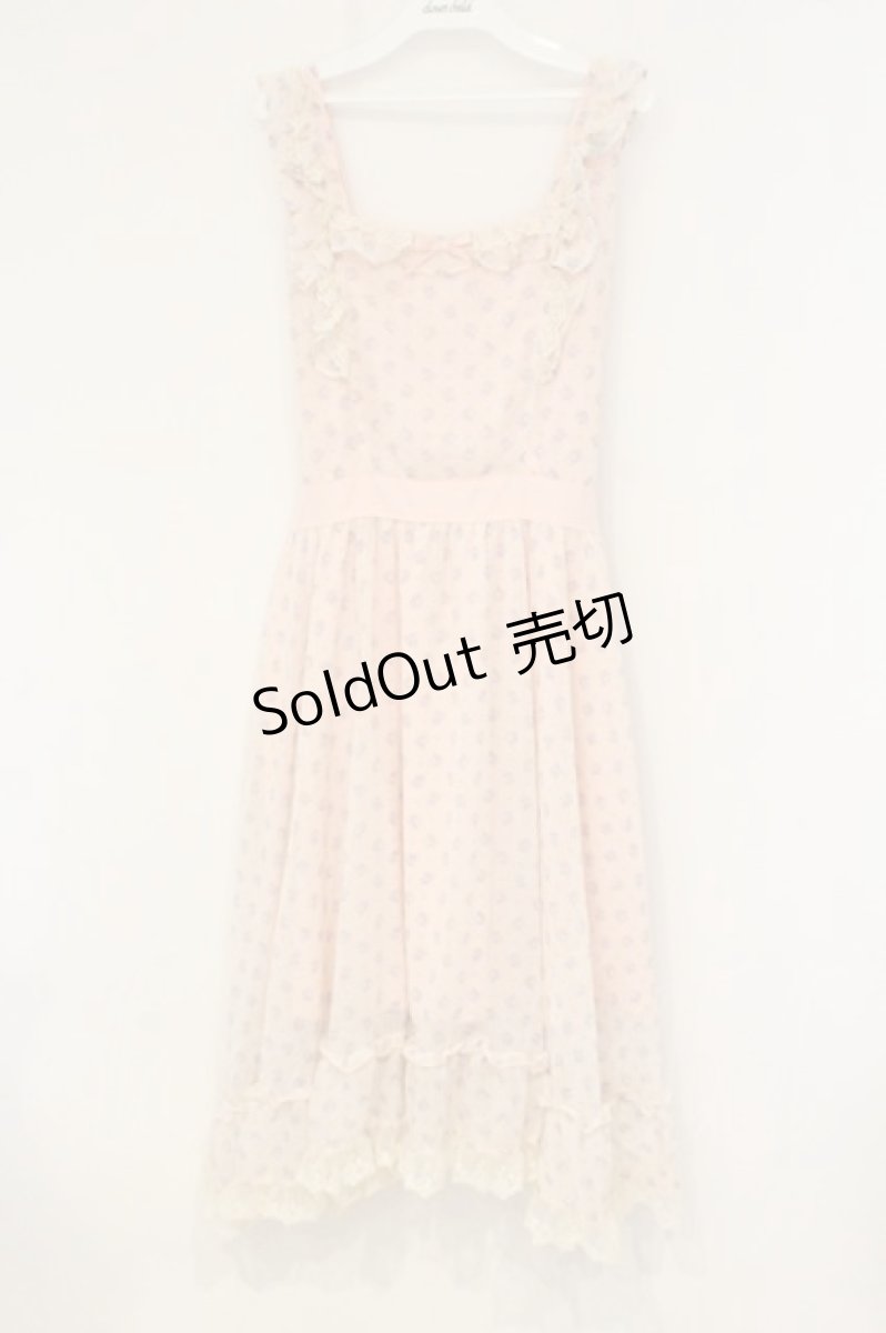 画像1: ERIKA collection / 花柄シアージャンパースカート LL ピンク O-26-09-07-056-LO-OP-OW-OS (1)