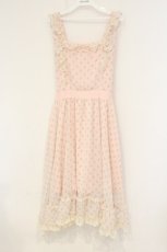 画像1: ERIKA collection / 花柄シアージャンパースカート LL ピンク O-26-09-07-056-LO-OP-OW-OS (1)