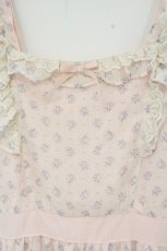 画像2: ERIKA collection / 花柄シアージャンパースカート LL ピンク O-26-09-07-056-LO-OP-OW-OS (2)