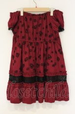 画像4: axes femme / フロッキーローズチュニック F ワイン O-26-09-07-058-AX-TO-OW-OS (4)