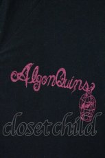 画像2: ALGONQUINS / 後ろラメ羊プリントパーカー  ブラック×ピンク O-26-09-07-059-AL-TO-IG-OS (2)