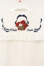 画像4: Amavel / Fruits Panierブラウス  シロ×ネイビー O-26-09-07-071-CA-BL-IG-OS (4)