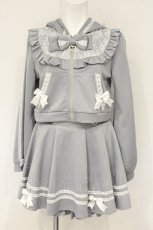 画像1: LOLITAその他 / サブカル系ねこねこセットアップ  ブルーグレー O-26-09-07-076-LO-OP-OW-OS (1)