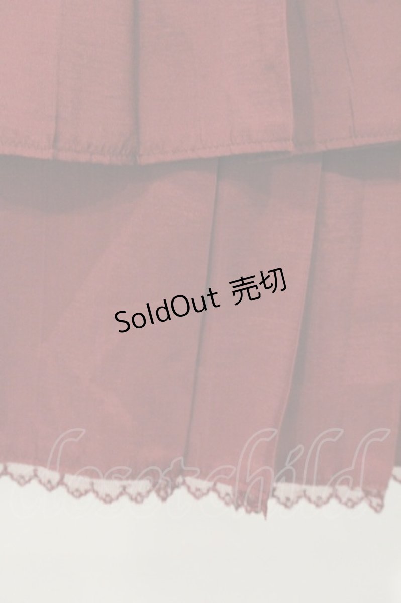 画像3: Victorian maiden / ヨークタックプリーツワンピース  ワイン O-26-09-07-078-CL-OP-IG-OS (3)