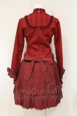 画像5: Victorian maiden / ヨークタックプリーツワンピース  ワイン O-26-09-07-078-CL-OP-IG-OS (5)