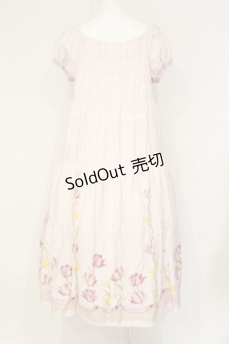 画像5: Innocent World / チューリップマキシ丈ワンピース  ピンク O-26-09-07-082-IW-OP-OW-OS (5)
