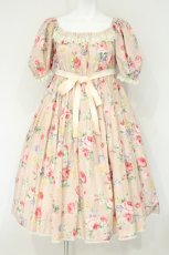 画像1: Enchantlic Enchantilly / 花柄シャーリングワンピース  ピンク O-26-09-07-083-LO-OP-OW-OS (1)