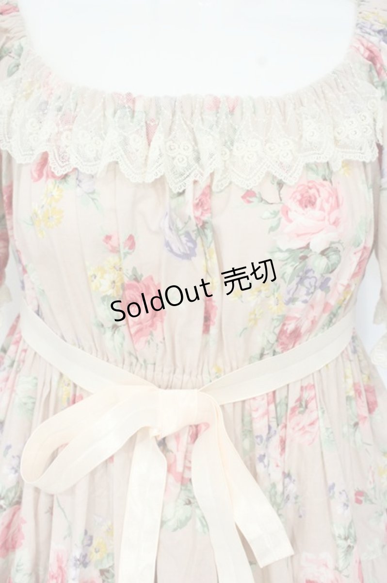 画像2: Enchantlic Enchantilly / 花柄シャーリングワンピース  ピンク O-26-09-07-083-LO-OP-OW-OS (2)