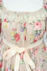 画像2: Enchantlic Enchantilly / 花柄シャーリングワンピース  ピンク O-26-09-07-083-LO-OP-OW-OS (2)