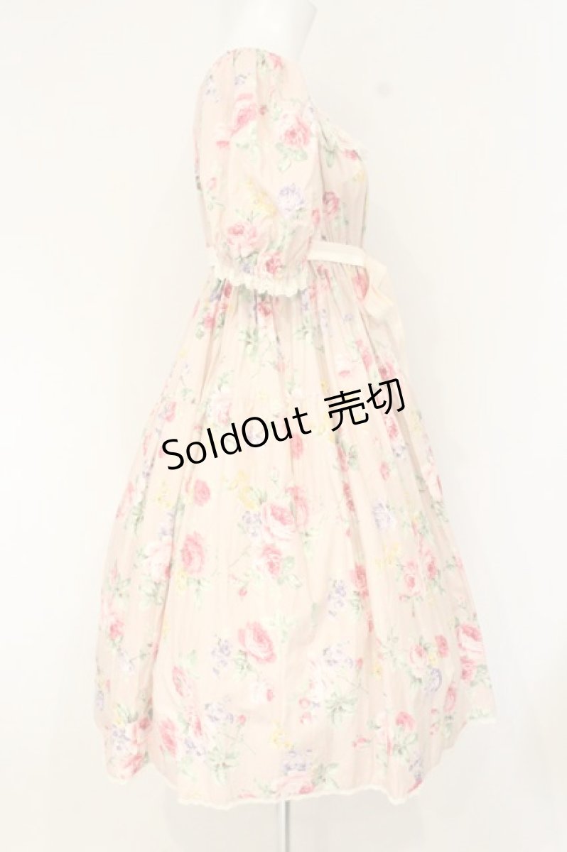 画像3: Enchantlic Enchantilly / 花柄シャーリングワンピース  ピンク O-26-09-07-083-LO-OP-OW-OS (3)